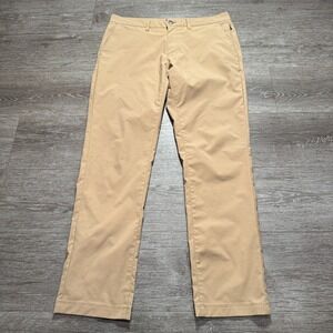 Untuckit Pants Mens 32 Beige Traveler Tech Pant Stretch Performance 32x30 Adult